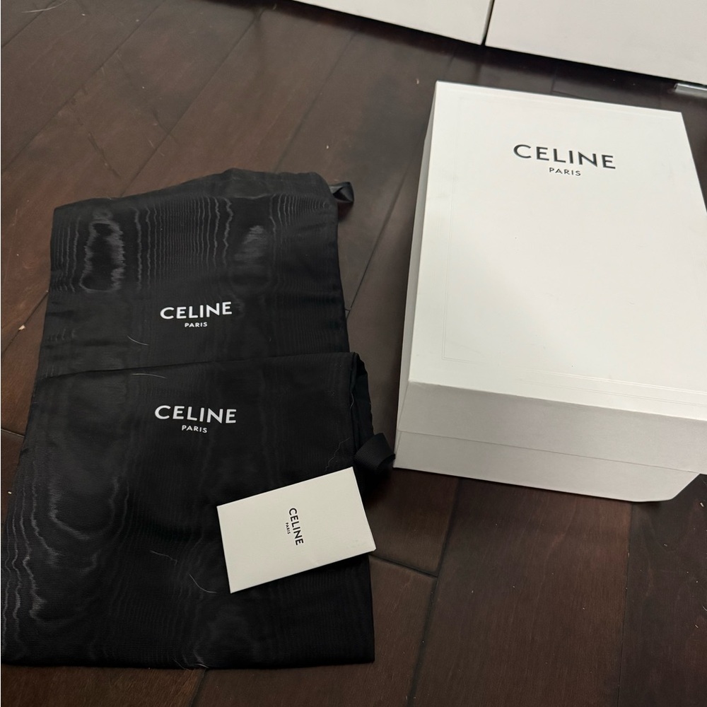 Celine Black Triomphe Loafers - Picture 5 of 9